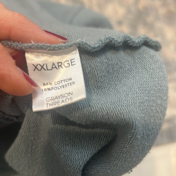 Grayson Threads blue hoodie pullover shirt sleeve sweatshirt size XXL. - Picture 5 of 5